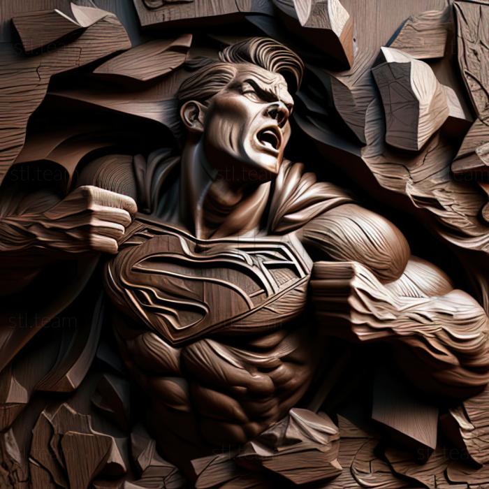 3D модель Супермен 4 Борьба за мир (STL)